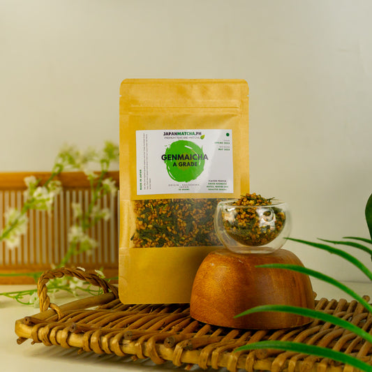Genmaicha from Kagoshima, Japan Japanese Green Tea (S&A Grade) Loose Leaf
