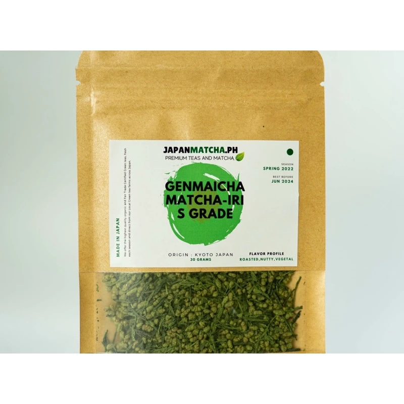 Genmaicha Iri Matcha From Kyoto, Japan, Japanese Green Tea (S Grade) Premium