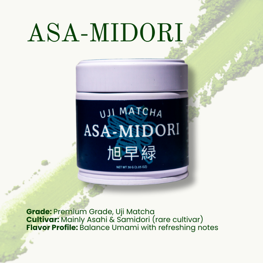 Matcha Asa-midori by Hiroaki Hasegawa (Asahi-Samidori) Premium++ Ceremonial Matcha 30g